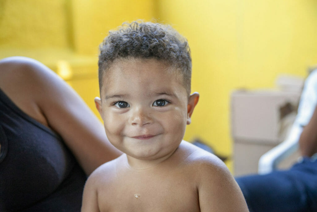 095, Wesilyn Mickael Pinto Soares, 1 year and 5 months, Male, UCL, After, 5 hours by boat. On his mother's lap. On the screening. First surgery in September 2015. Operation Smile, Santarem, Para, Brazil, September 5 to September 9, Casa da Crianca. (Operation Smile Photo - Paulo Fabre)